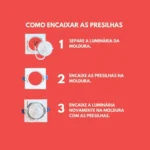 KIT 10 LUMINARIA LED(SPOT) 4W 3000K E 6500K QUADRADO EMBUTIDO G-LIGHT(PRIMEIRA LINHA) – 6500K - Imagem 4
