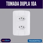 Monte seu Kit Tramontina Aria 4x2 – Tomadas e Interruptores – Tomada Dupla 10A