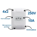 Monte seu Kit Tramontina Aria 4x2 – Tomadas e Interruptores – Tomada Simples 10A - Imagem 3